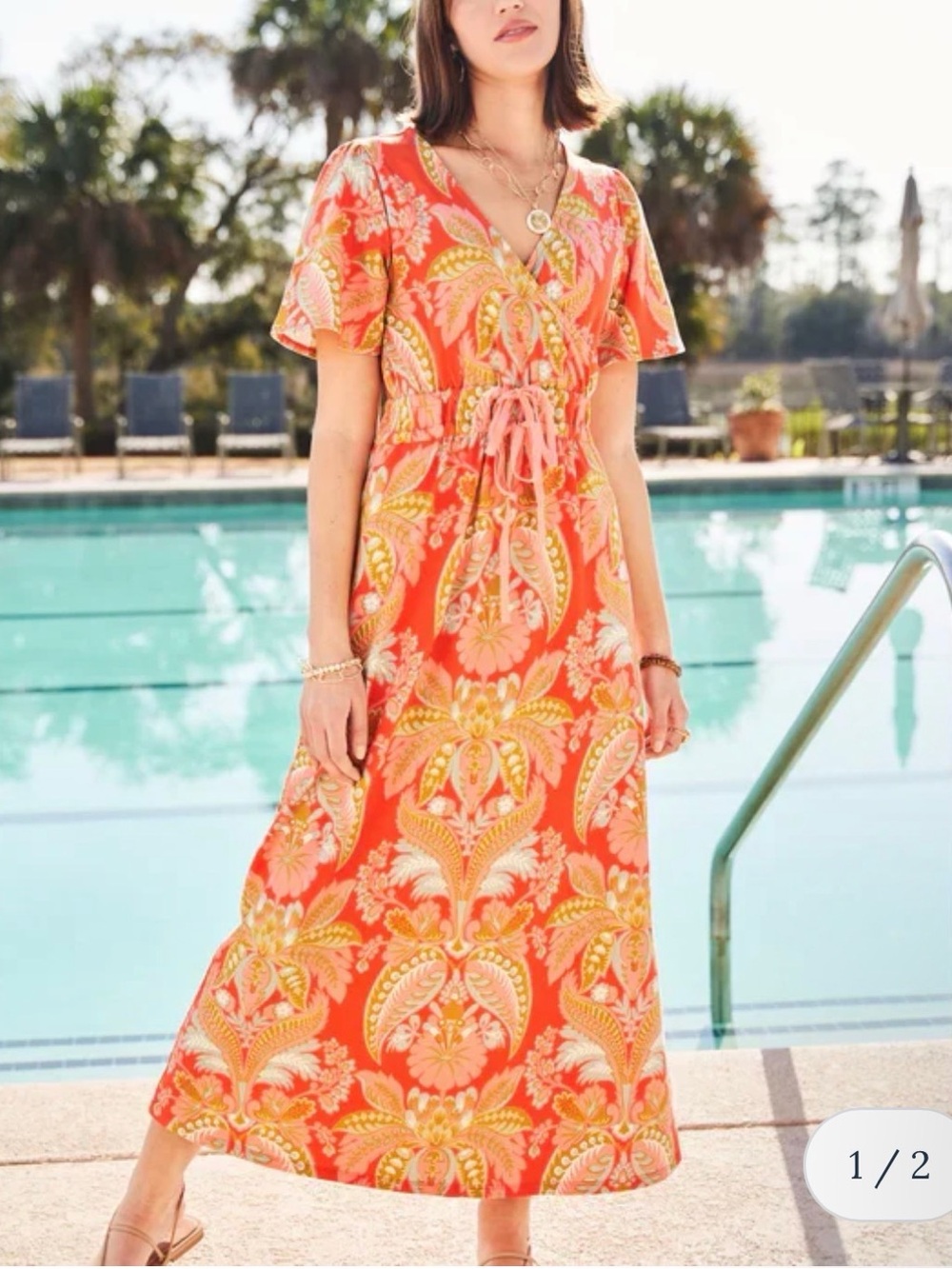 Spartina | Lea Midi Dress XS